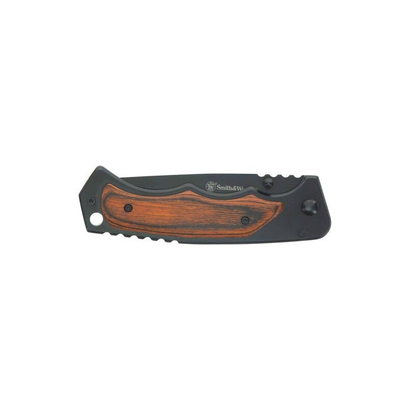 Navaja de bolsillo Smith & Wesson mango de madera