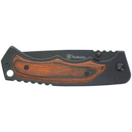 Navaja de bolsillo Smith & Wesson mango de madera