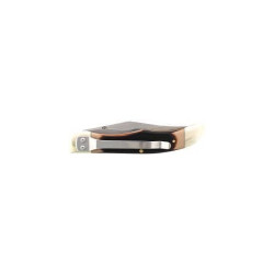 Navaja doble hoja marron y metal OLD TIMER