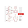 Cuchillo de buceo sin filo Scout 4"  Bubba