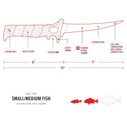 Cuchillo Flexible 7" Bubba