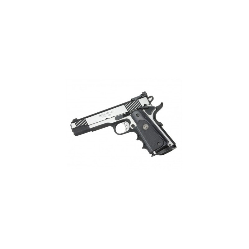Cachas 1911 laminada en plata y goma con dedos