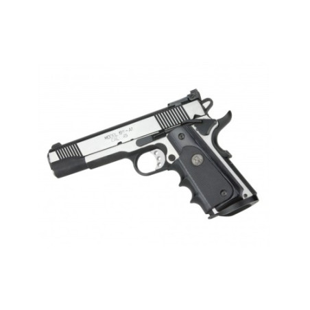 Cachas 1911 laminada en plata y goma con dedos