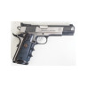 Cachas 1911 laminada en plata y goma con dedos