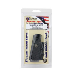 Cachas 1911 laminada en plata y goma con dedos