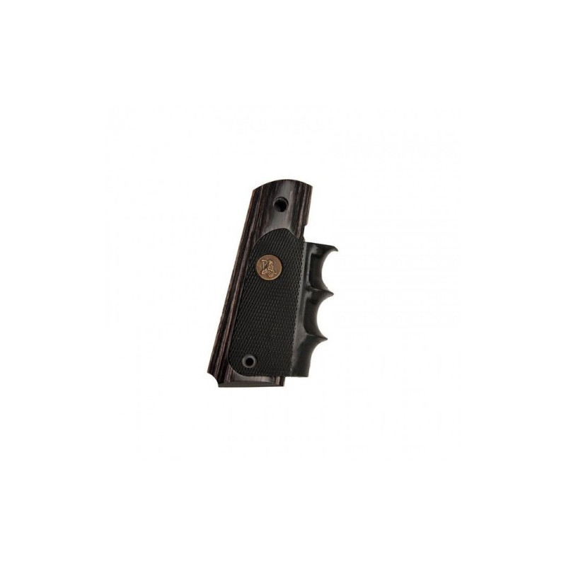 Cachas Colt 1911  de madera y goma con dedos