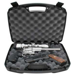 Caja MTM para 2 revolver o pistola.  8.5"  negra