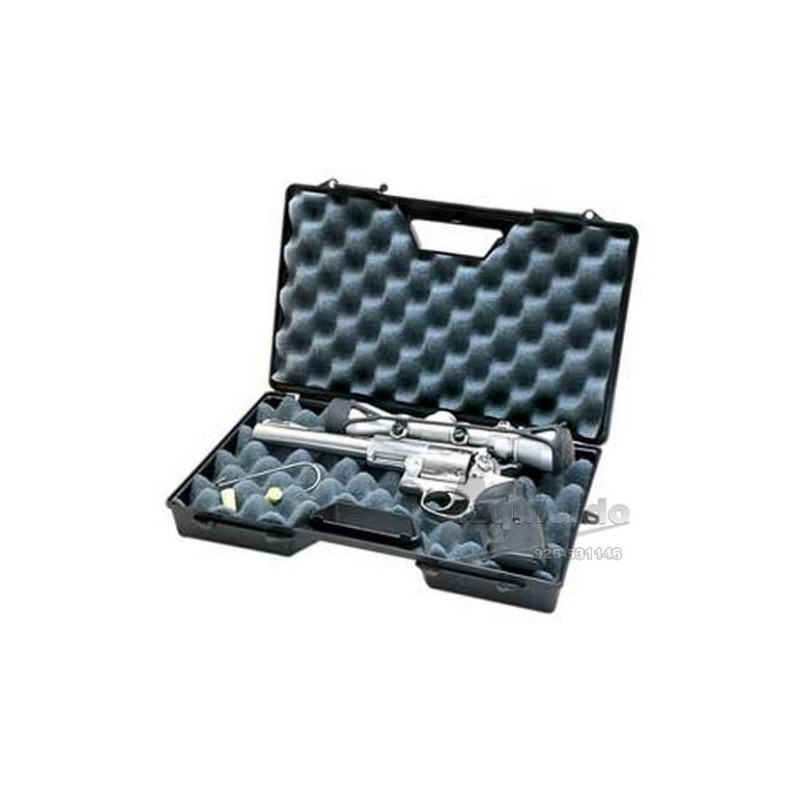 Caja MTM para revolver o pistola.  8.5"  negra