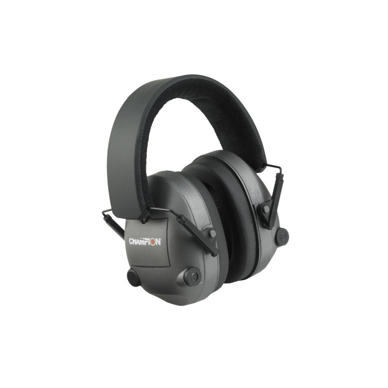 Cascos Electronicos Champion  plegables, negro