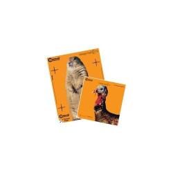 Dianas fluorescentes 7" Naranja (10 Unid.) Animal