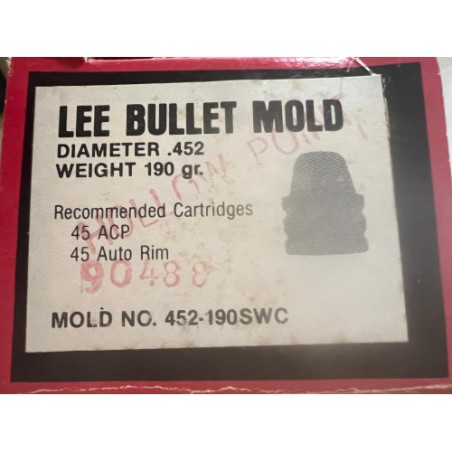 Molde .452-190gr SWC
