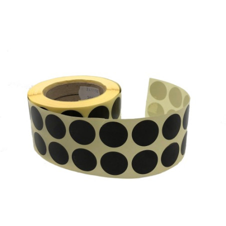 Parches Negros  16mm.   1  Rollos