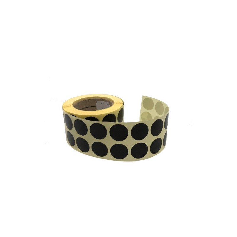 Parches Negros  20mm.   1 Rollo
