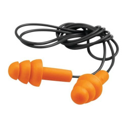 Tapones con cordon Naranja pack 2 un  Walker´s