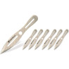 Juego 6 Cuchillos acero inoxidable  Smith & Wesson