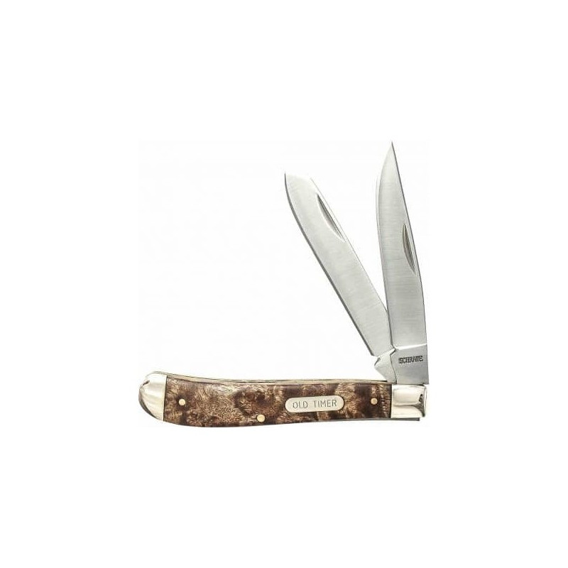 Navaja de bolsillo doble hoja marron OLD TIMER